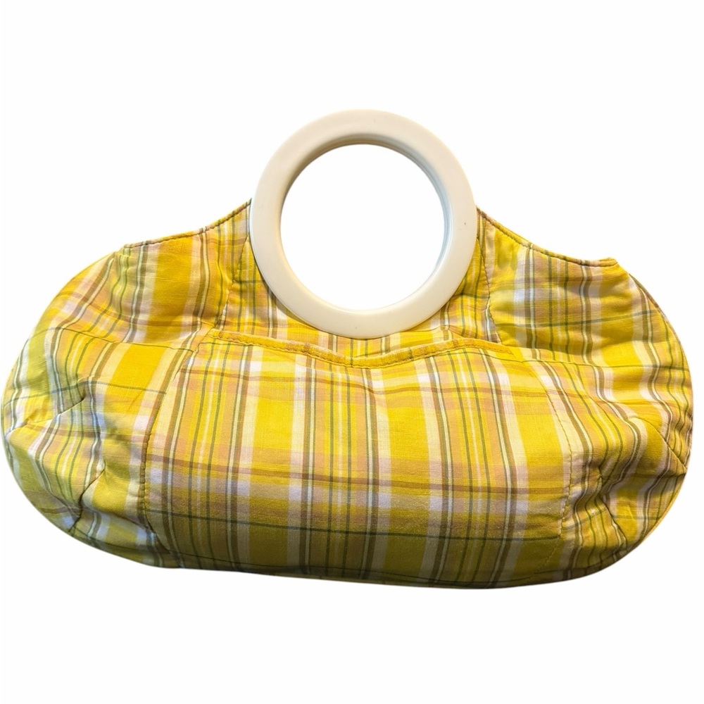 J. Crew Yellow Plaid Women's Bag - Picture 1 of 8